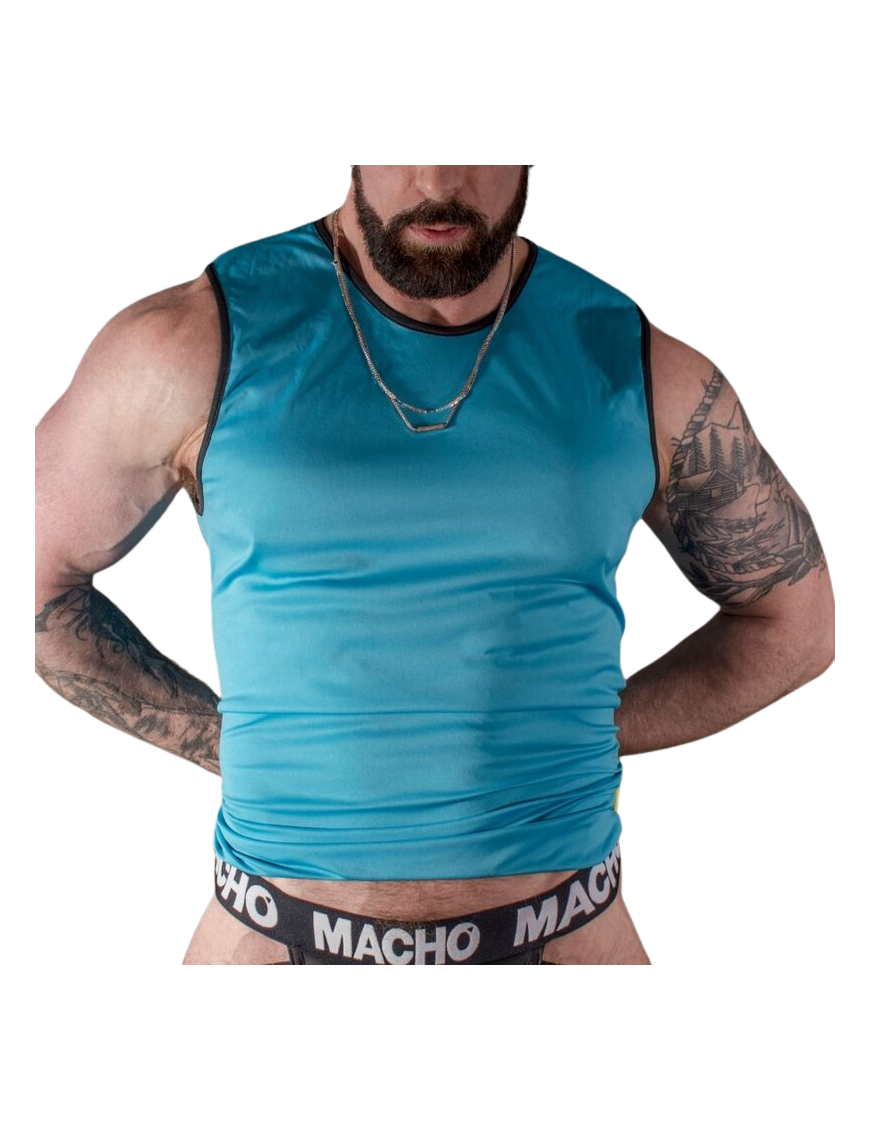 MACHO CAMISETA AZUL S/M